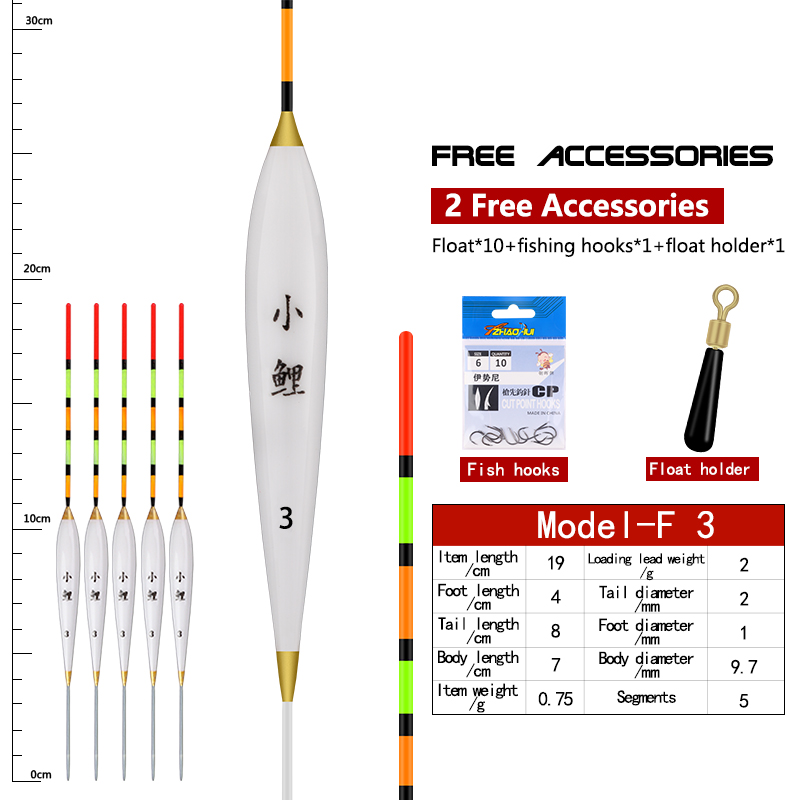 Fishing Equipment Bag - 5PCS Galleggianti da pesca in acqua