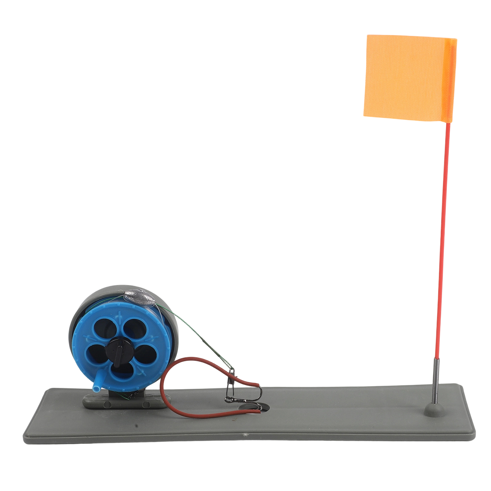 Ice Fishing Tip Up - Bandiera Pieghevole Portatile per Canna da