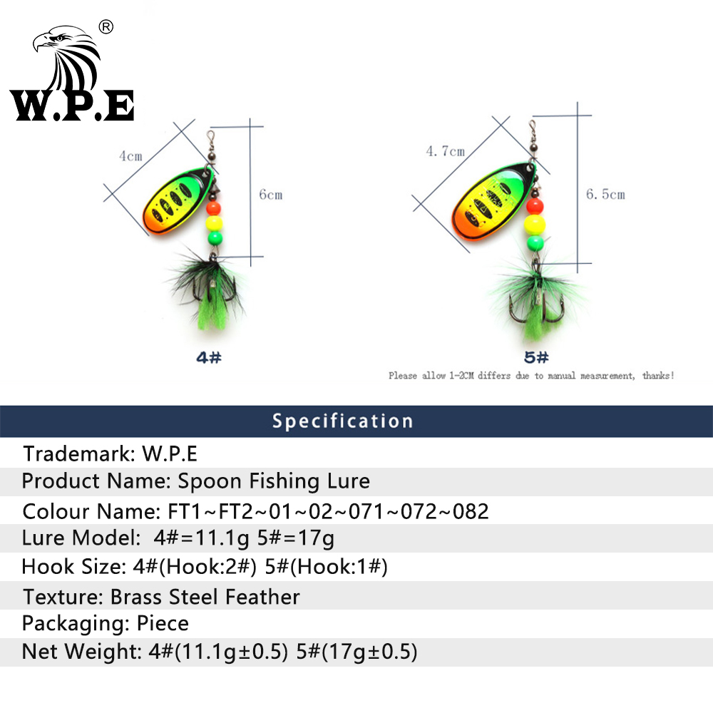 W.P.E Brand NEW Spoon Richiamo - Fishing Equipment Brands recensione e prezzo