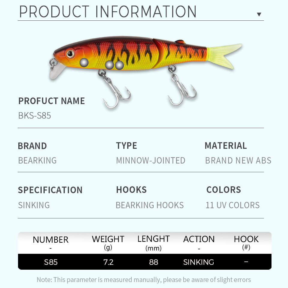 S85 Bearking Marca 1PC AS-S85  - Fishing Equipment Brands recensione e prezzo