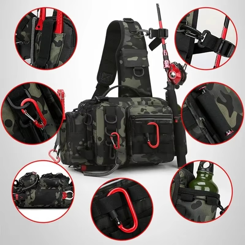 Borsa a tracolla tattica da es - Fishing Equipment Bag recensione e prezzo